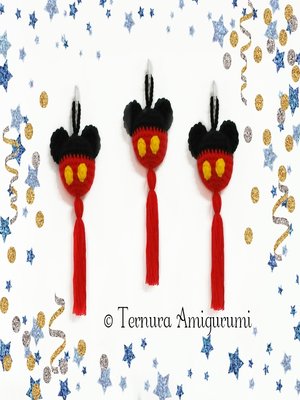 cover image of Mickey pendant crochet pattern